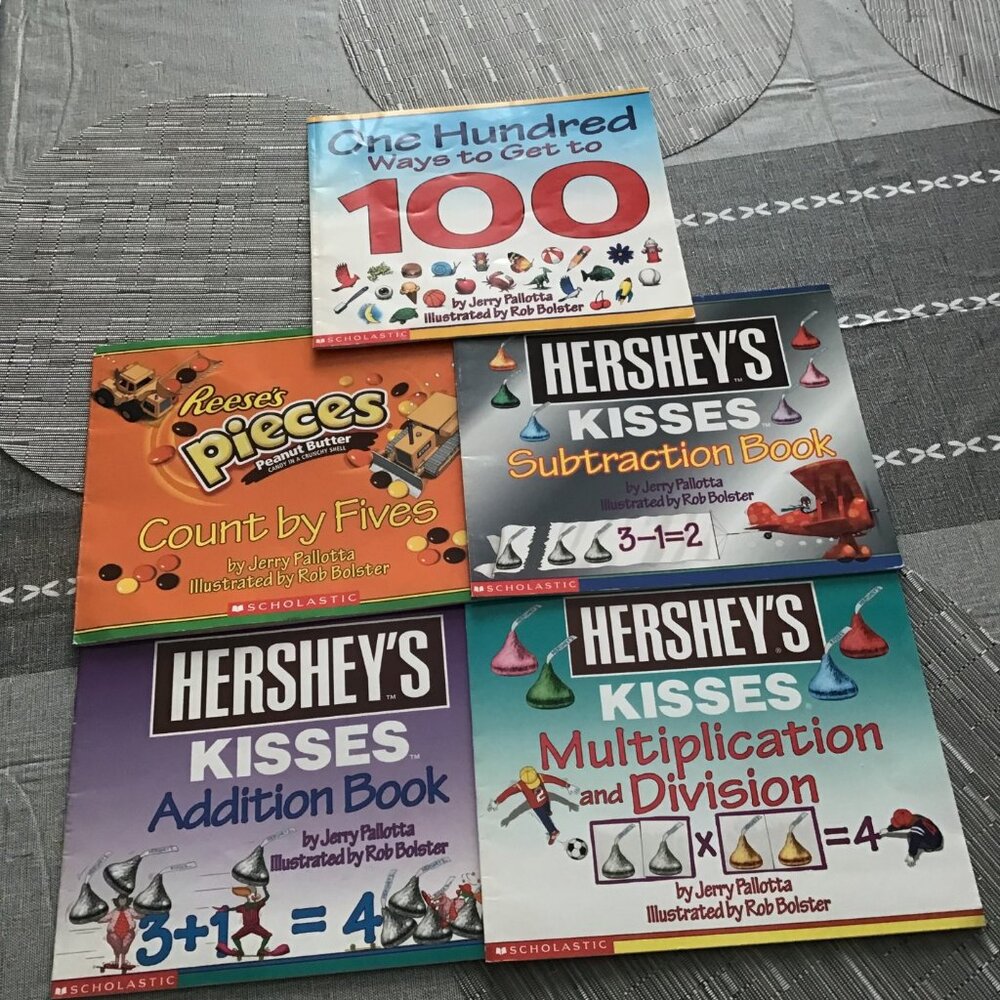 Nice Lot of Jerry Pallotta math Books (5)--Homeschooling